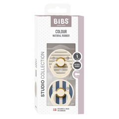 BIBS STUDIO color čiulptukų rinkinys | Pin Steel Blue Mix | 6-18 mėn