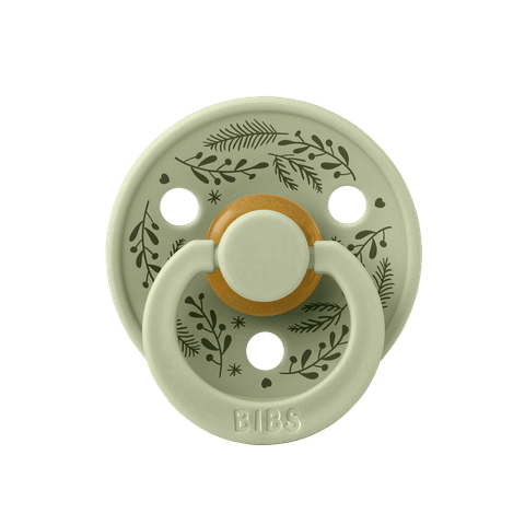 BIBS HOLIDAY colour čiulptukų rinkinys | Sage & Hunter Green | 0-6 mėn