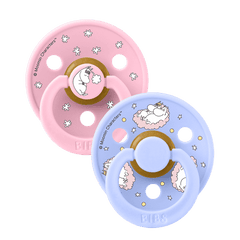BIBS MOOMIN colour čiulptukų rinkinys | Dreaming - Baby Pink Mix | 0-6 mėn