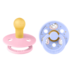 BIBS MOOMIN colour čiulptukų rinkinys | Dreaming - Baby Pink Mix | 0-6 mėn