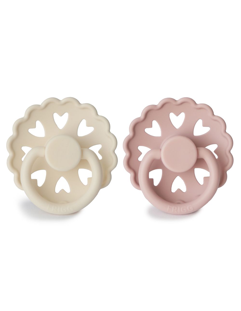 FRIGG Fairytale silikono čiulptukų rinkinys | Cream & Blush | 6-18 mėn