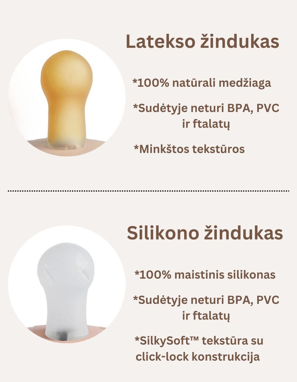 FRIGG Rope latekso čiulptukų rinkinys | Green Tea & Powder Blue | 6-18 mėn