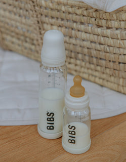 BIBS stiklinis maitinimo buteliukas kūdikiui 110 ml 