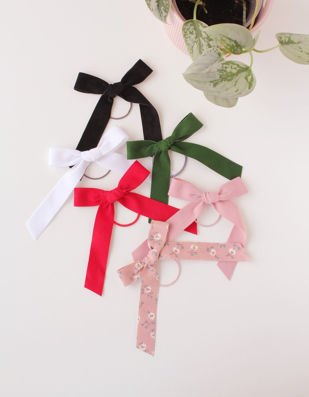 bantukas plaukams mergaitėms | velvet hair bow for girls red