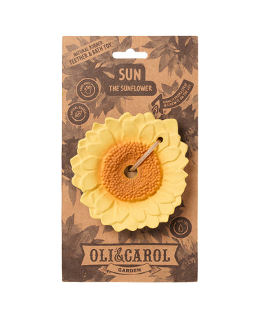 oli&carol natūralaus kaučiuko kramtukas sun the sunflower