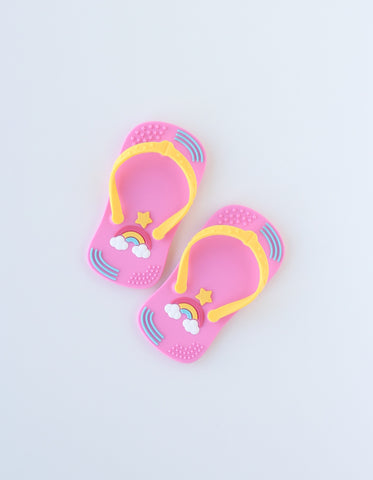 silikoninis kramtukas paplūdimio šlepetės | silicone teething toy slippers