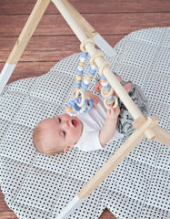 lavinamojo stovelio žaislai mėlyni | baby gym toys for wooden frame CLASSIC blue